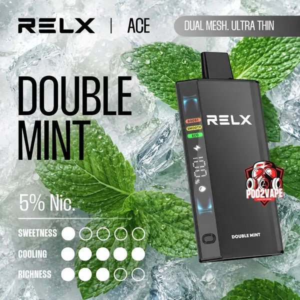 Relx Ace 35k กลิ่น Double Mint นิค 5% มินต์