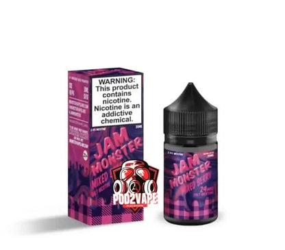 Jam monster salt nic mixed berry nic24