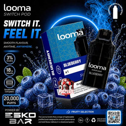หัว looma switch 20k blueberry บลูเบอร์รี่