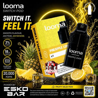 หัว looma switch 20k pineapple lemon สับปะรดเลมอน