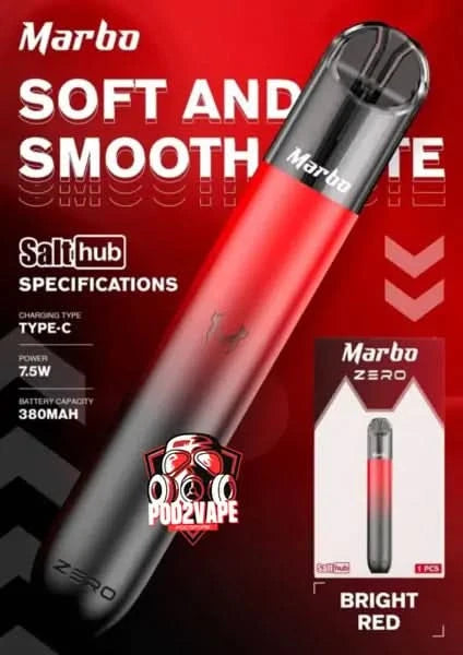m zero pod bright red