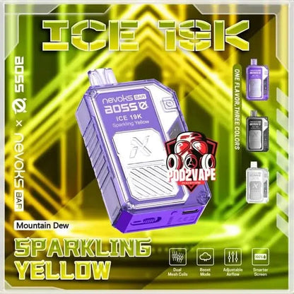 Nevoks bar ice 19000 puffs mountain dew
