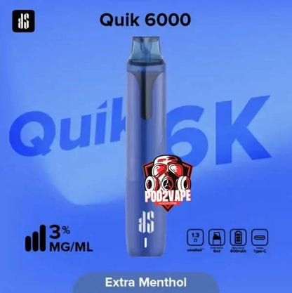 Ks quik 6000 puffs extra menthol