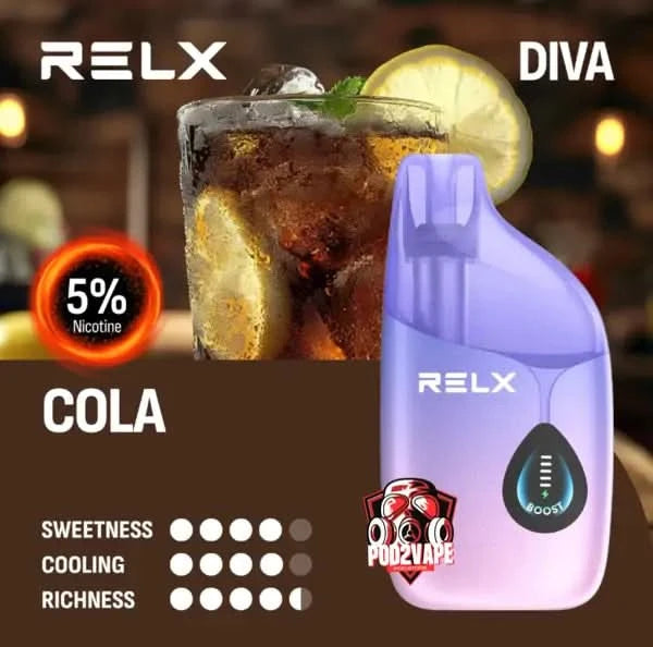 Relx diva 30k cola nic50