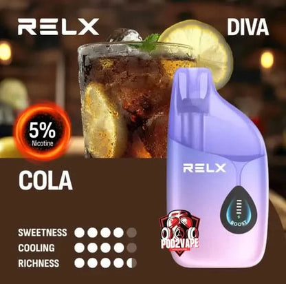 Relx diva 30k cola nic50