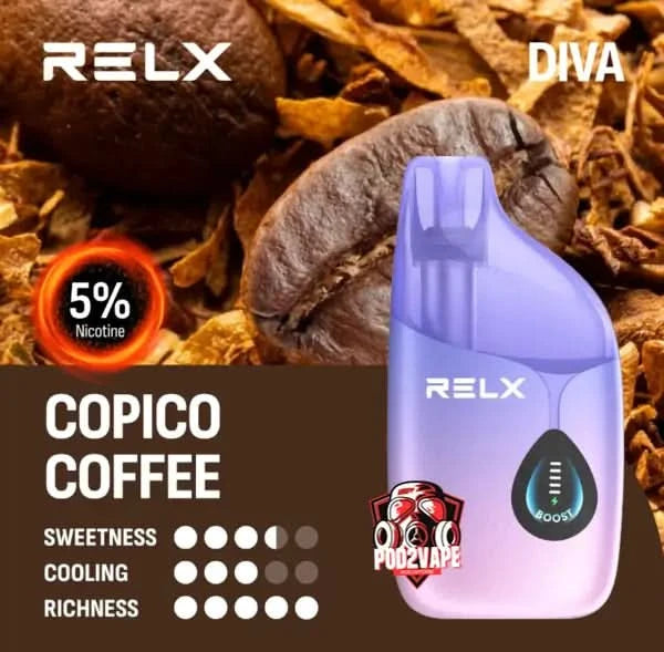Relx diva 30k copico coffee nic50