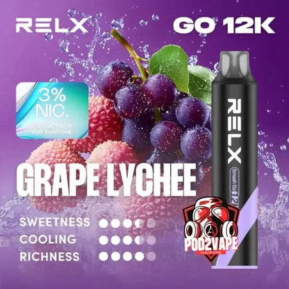 Relx smash go 12k grape lychee nic30