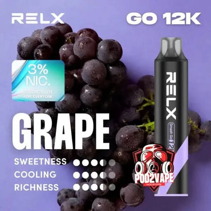 Relx smash go 12k grape nic30