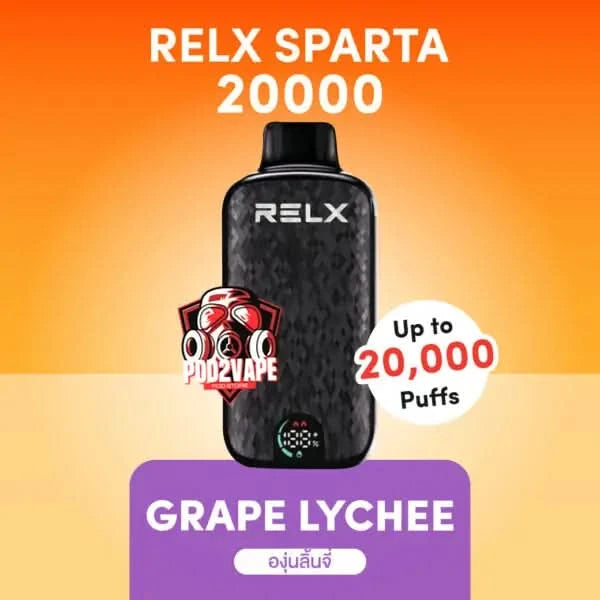Relx sparta 20000 puffs grape lychee